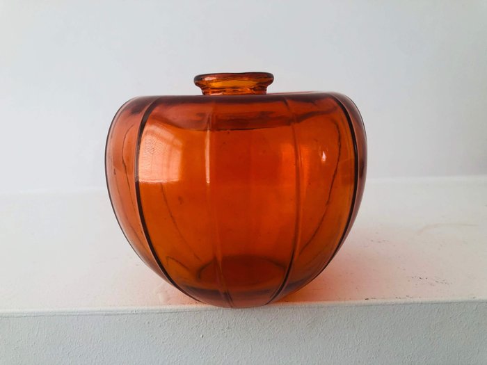 A.D. Copier - Leerdam - Orange vase - Glass