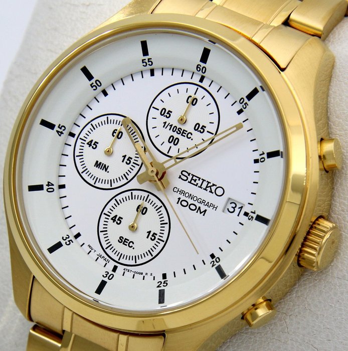 Seiko - Chronograph "Gold Edition" 100M- "NO RESERVE PRICE" - Mężczyzna - 2011-obecnie
