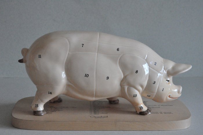 Gerhard Wittmann - Goebel - Big Pig do sklepu mięsnego - Porcelana