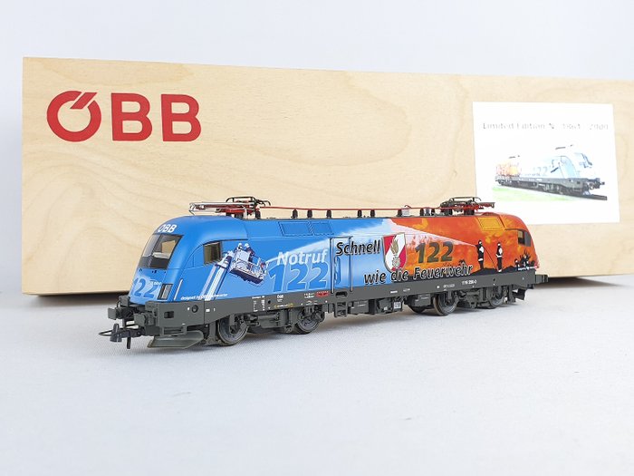 Roco H0 - 62360 - Locomotiva elétrica - Série 1116 Taurus Feuerwehr Edition - ÖBB