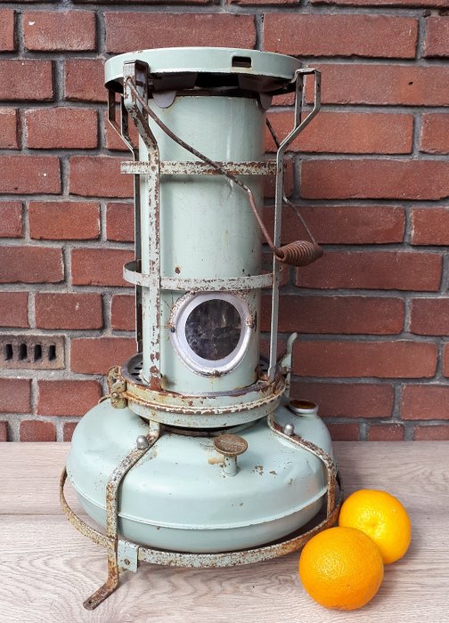 Aladdin ,Blue flame heater - Réchaud à pétrole vers 1930 - métal, cuivre