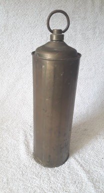Ancienne gourde ou thermos en cuivre / étain - Cuivre, Étain