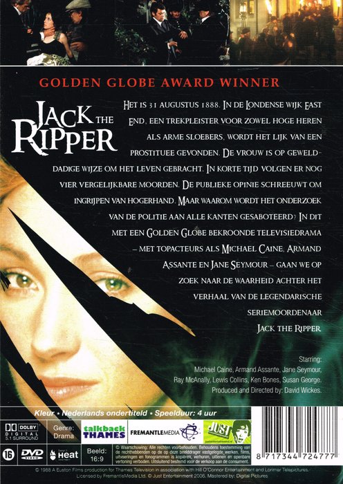 Michael Caine Jack The Ripper Dvd