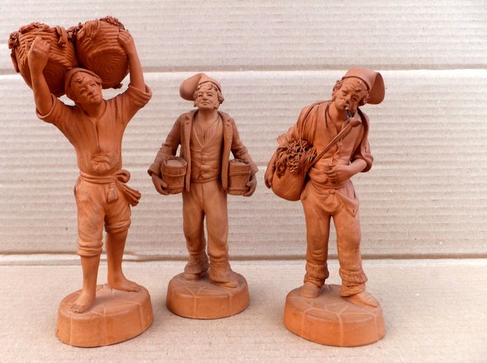 S. Grasso Catania  - Figurine(s) (3) - Terracotta