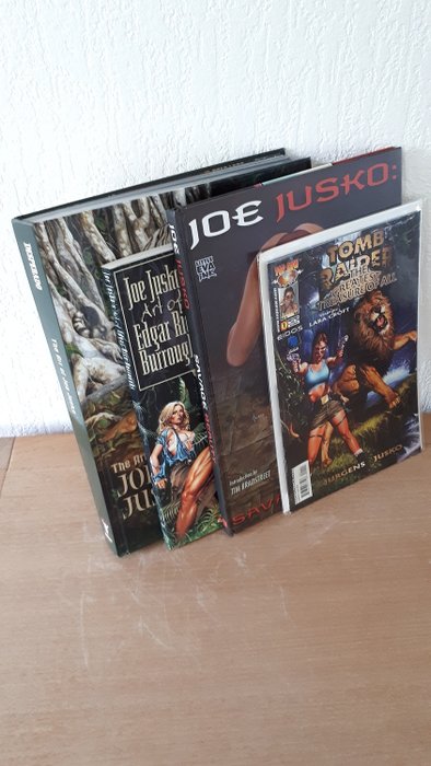Joe Jusko - 4 Art Books - o.a Tomb Raider + Art of Edgar Rice Burroughs - Eerste druk - (1996/2010)