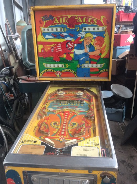 pinball bally air aces vintage pin ball (1) - vintage pinball machine from the 60s