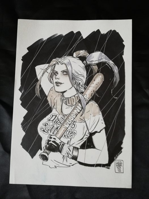 Harley Quinn - Sketch Formato A4 di Luca Maresca - schets