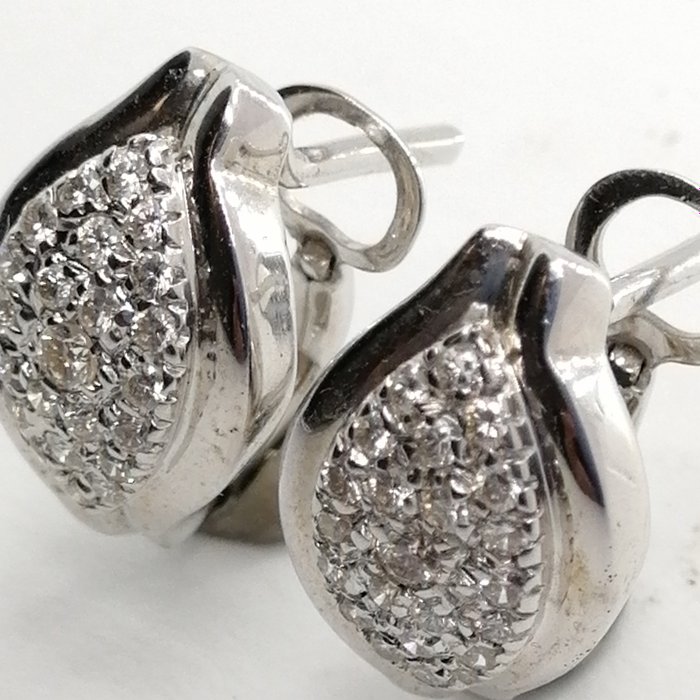 18 kt. Gold - Earrings - 0.45 ct Diamonds - Diamonds - Catawiki