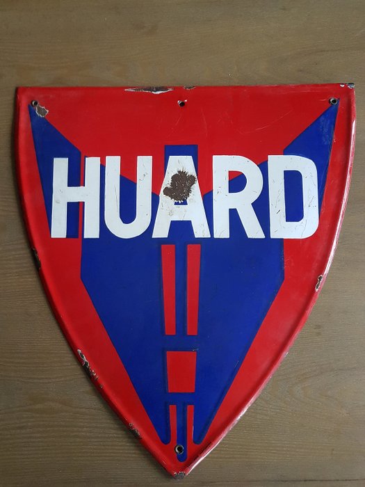 1960 - 搪瓷板Huard拖拉机 - 艺术装饰 - 搪瓷