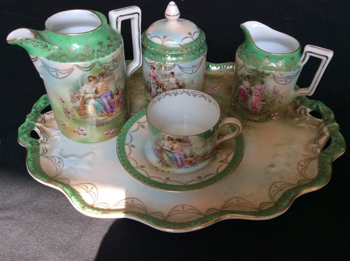 porcelain tea service prov saxe es germany (5) - Porcelain