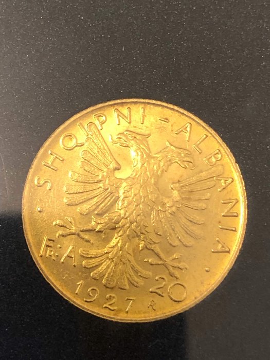 Albania - 20 Franga Ari 1927 R - Gold