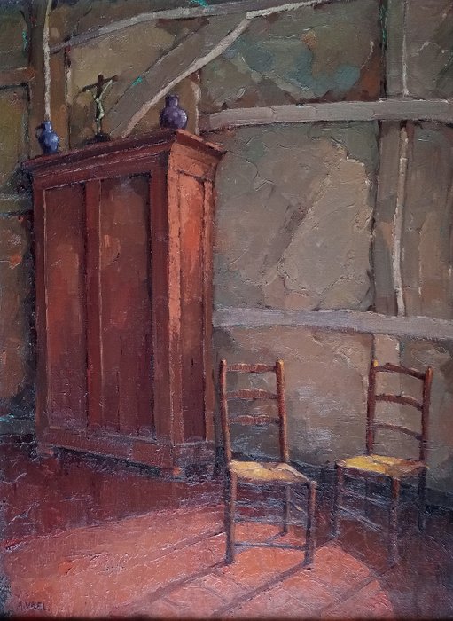Albert Vael (1914-1981) - "Schitterende lichtinval interieur"