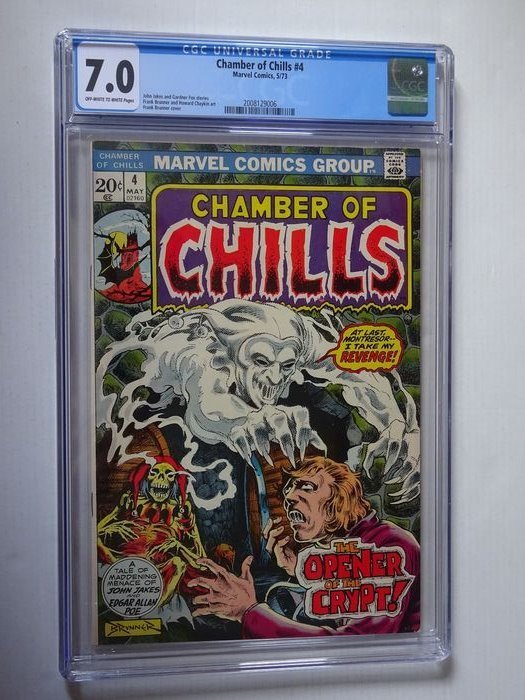 Chamber of Chills #4 - "The Opener of the Crypt!" Lovely high grade horror comic. - Softcover - Eerste druk - (1973)
