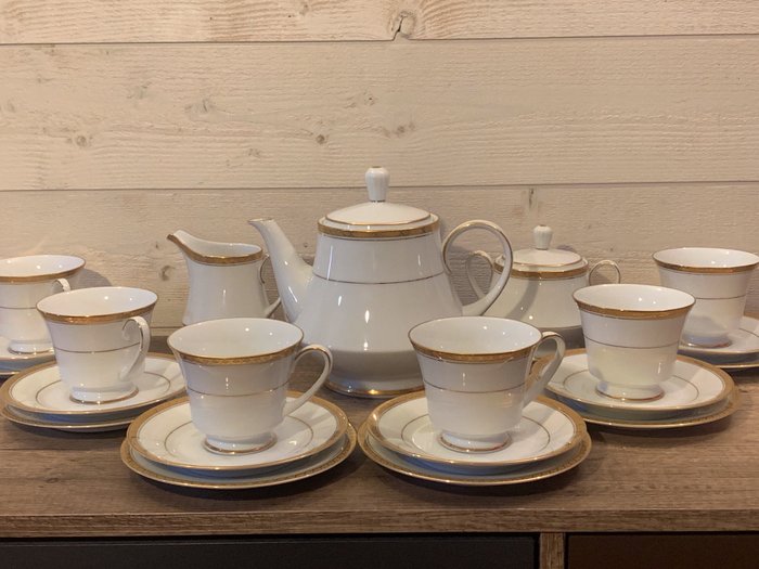 NORITAKE Japan - Modèle RICHMOND - U.S design Pat - Coffee / tea service & sweets - Porcelain