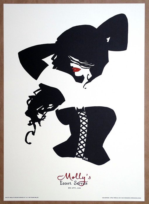 Sin City - 6 superbes estampes de Frank Miller - Losbladig