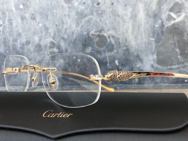 custom diamond cartier glasses