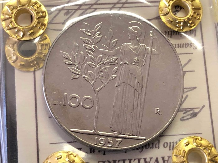 Italy - Italian Republic - 100 lire 1957 Repubblica Italiana 