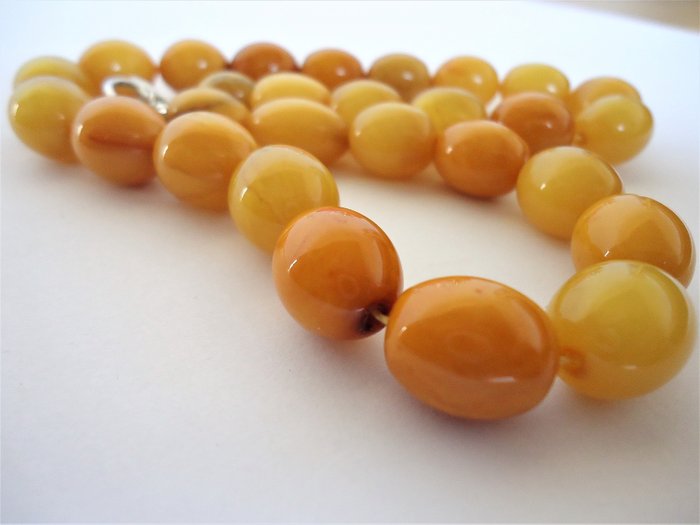 Antique 100% natural Baltic amber 1920s - Necklace