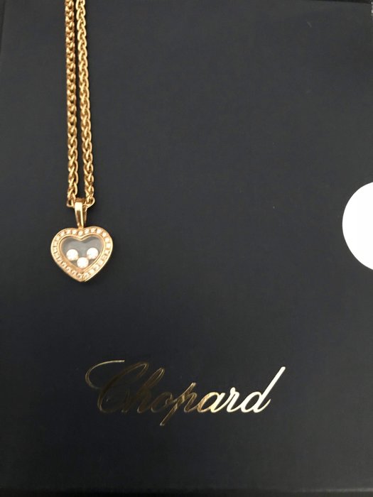 Chopard - 18K包金 黄金 - 项链配吊坠 钻石 - Diamonds
