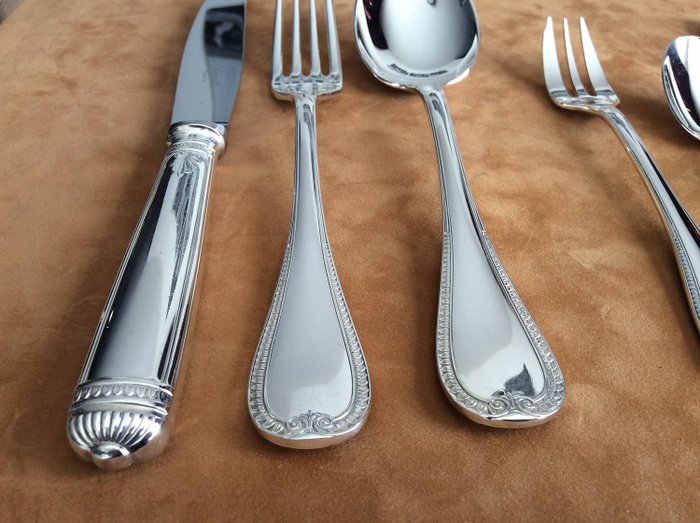 Christofle - cutlery - Malmaison - 12 pers - 101 pieces - (101) - Silverplate