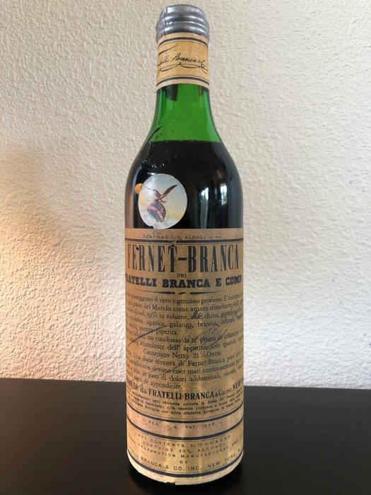 Fernet Branca - b. Δεκαετία του 1930, Δεκαετία του 1940 - 21 & 1/3 fl. oz. (63cl)