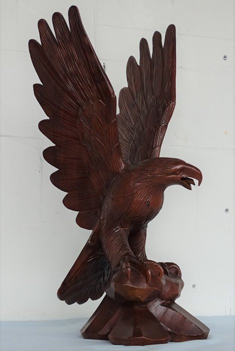 Sculpture, Eagle - Wood