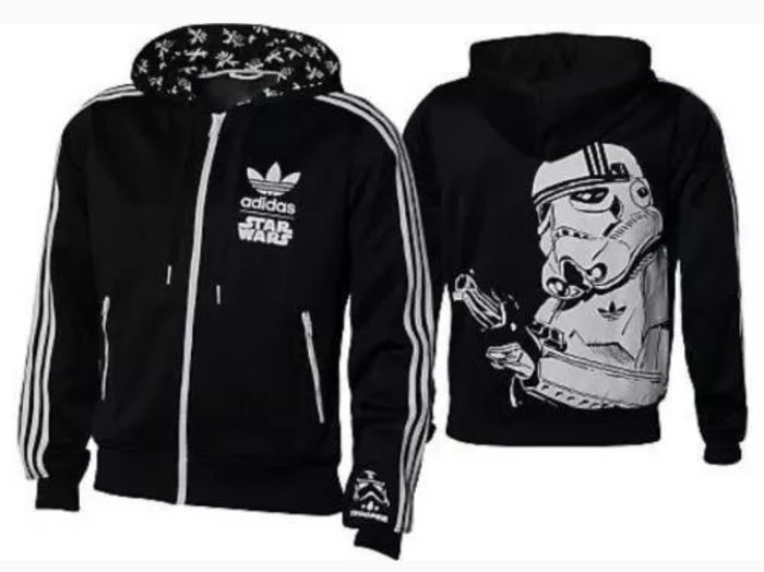 Star Wars - Adidas - Stormtrooper - Hoodie Jacket - size L 