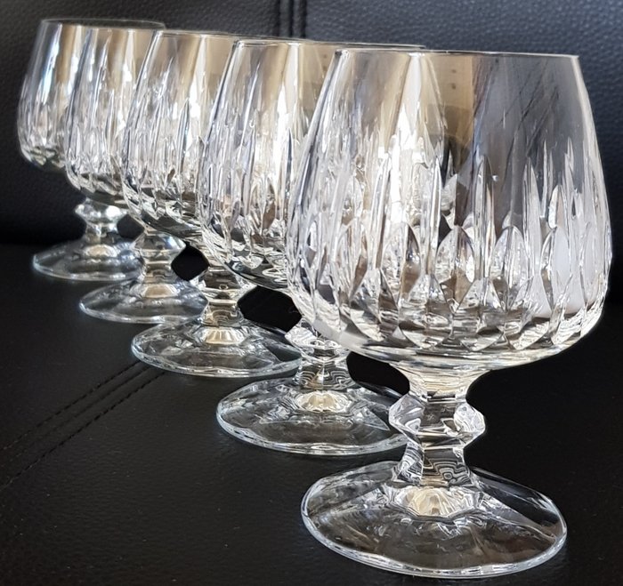 Schott Zwiesel, Flamenco: - 5 pieces Brandy Cognac glasses (12 cm high) - High quality lead crystal