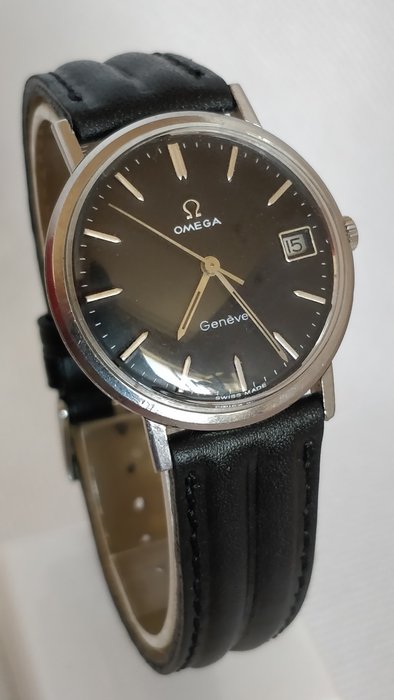 Omega - Geneve - black dial - 132.019 - Bărbați - 1960-1969