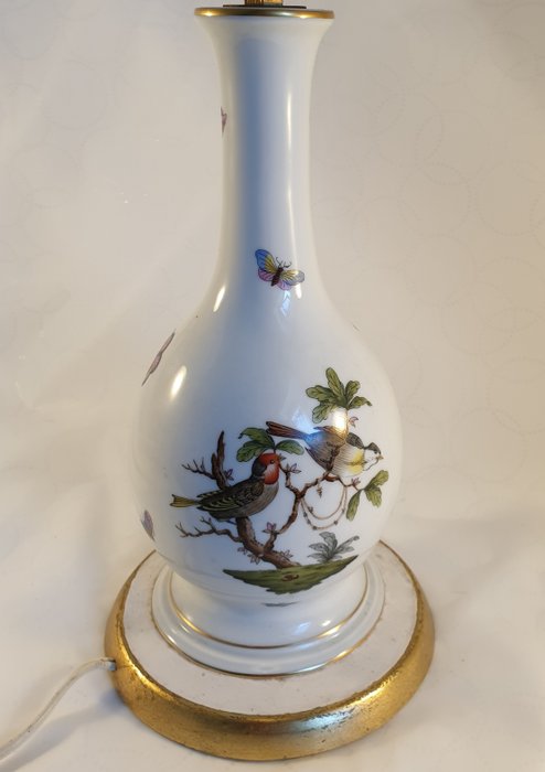Herend - Lampa stołowa - dekoracja ptaków Rothschilda - Porcelana