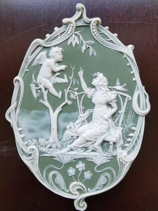 Schäfer & Vater - Relevo / placa de parede - Cerâmica, Porcelana