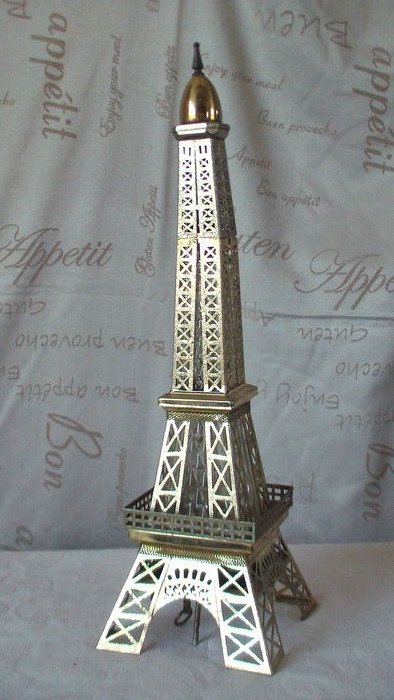 Cutiuță muzicală, Turnul Eiffel - carafa, sticlă, cutie muzicală