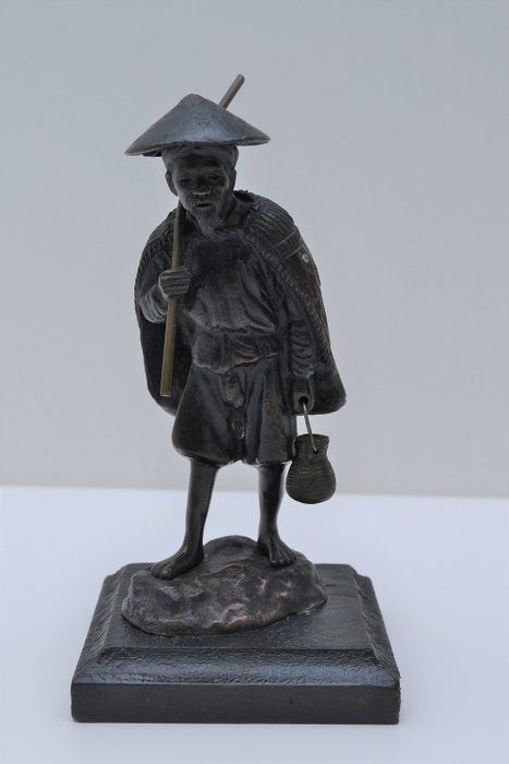 Sculpture (1) - Bronze - Fisherman - China - People's Republic of China (1949 - present)