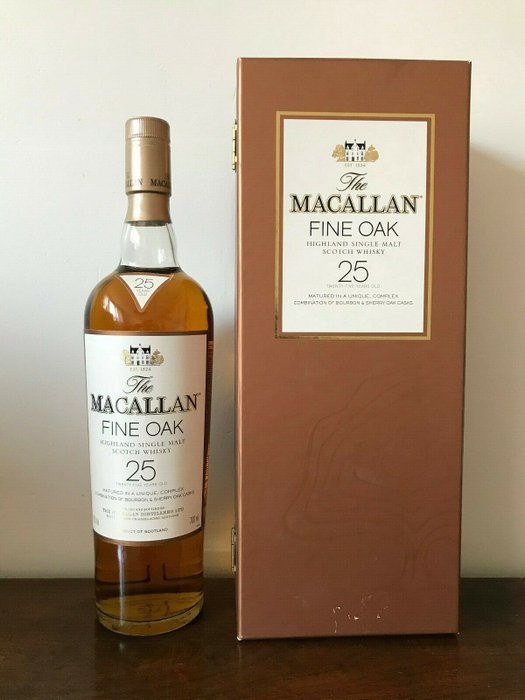 Macallan 25 years old Fine Oak - Original bottling - b. 2000‹erne til i dag - 70 cl