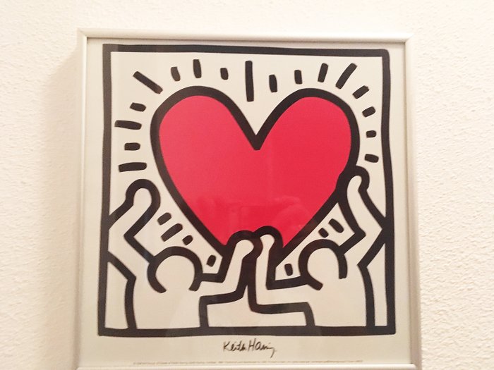 Keith Haring - Red Heart