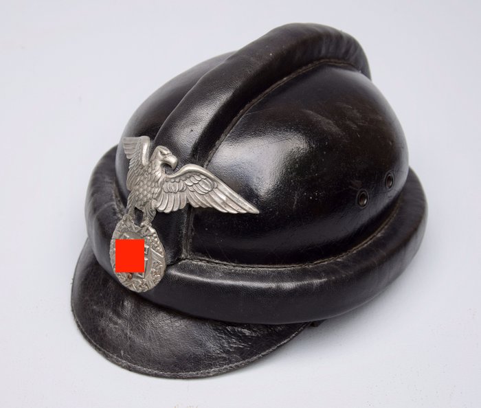 Germany - Original NSKK motorcycle helmet 2 World War II, TOP condition RARE