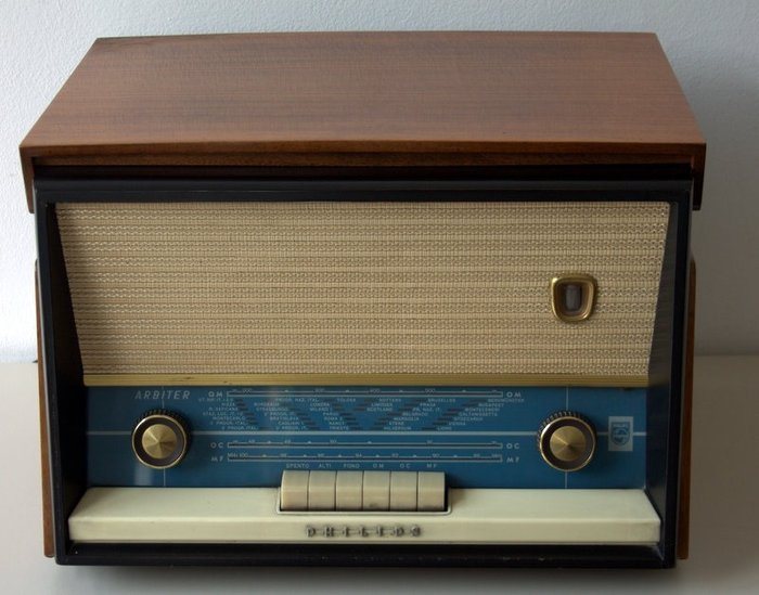 Philips - Arbiter H4I91A - Vintage Plattenspieler Radio