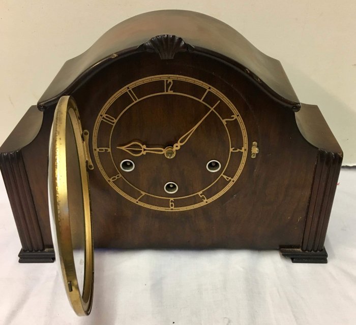史密斯威斯敏斯特钟声壁炉钟 - 木 - 20世纪