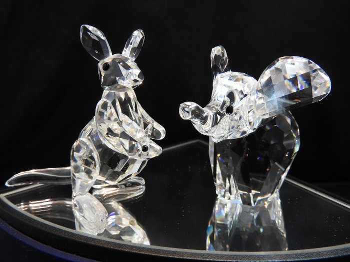 Swarovski - Kangaroo + elephant - Crystal