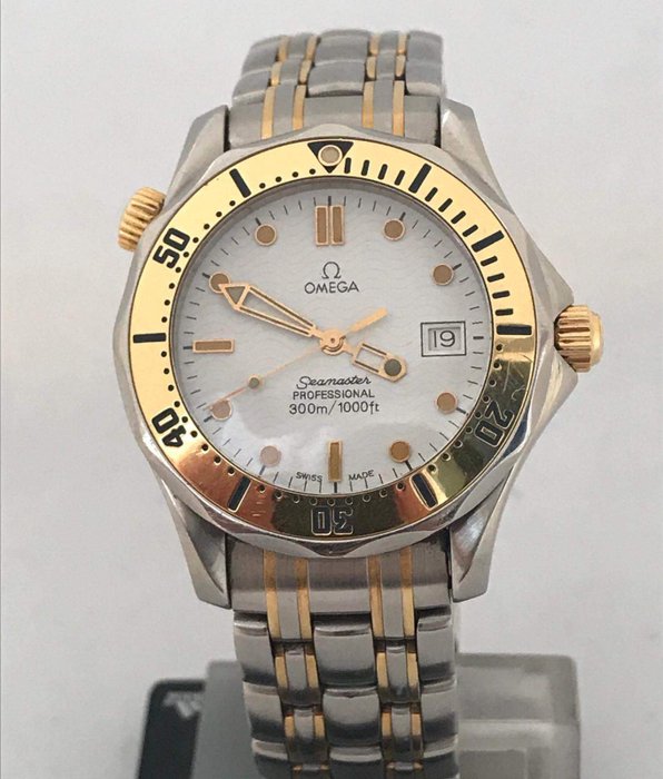 omega seamaster steel and gold