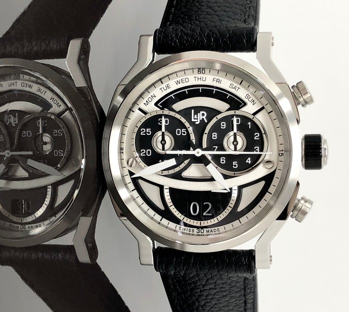 L&JR - Chronograph Day and Date Black  - S1503 - Homem - Brand New