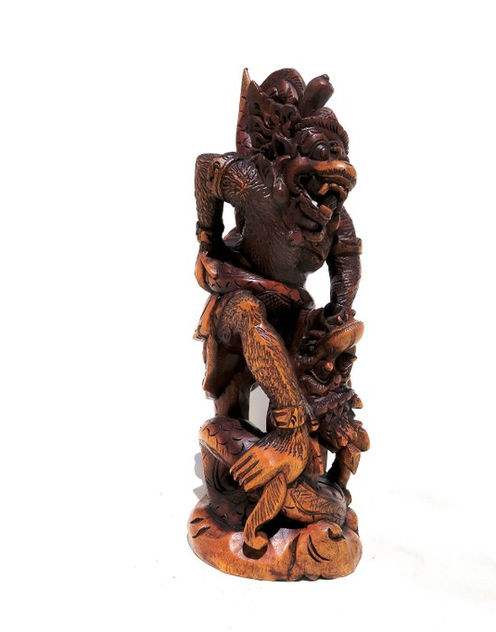 Skulptur - Træ - Hanuman - Bali, Indonesien 