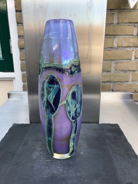 Samuel-Herman-Louis-Leloup - Val Saint Lambert - Vase (1) - Glas