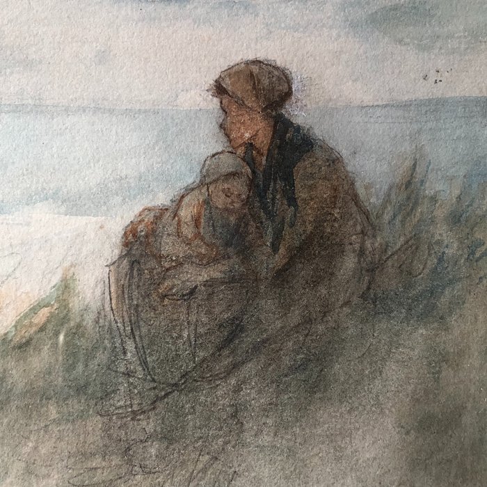 Jozef Israels (1824-1911) - Femme à l'enfant
