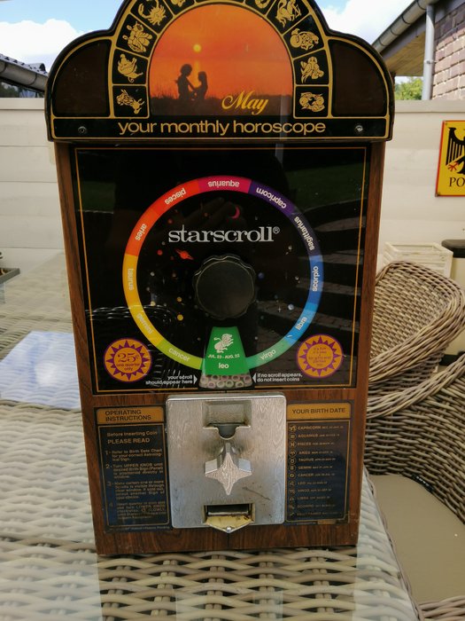 Starscroll - Starscroll - automat z horoskopem (1) - Stal, Szkło