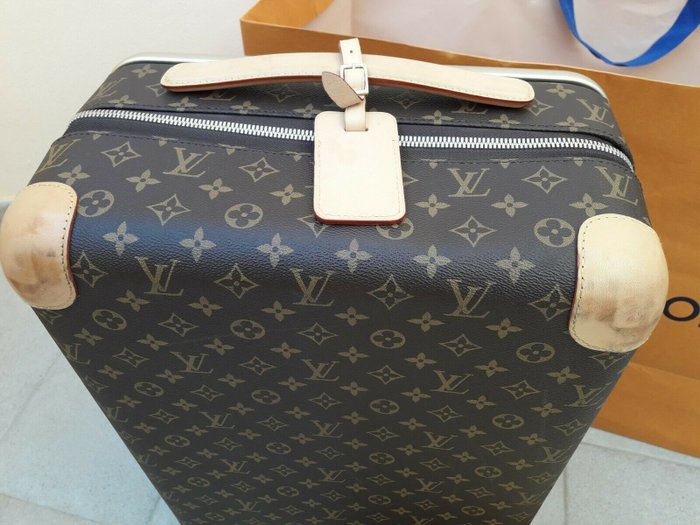 The travel case (containing a replica) made by Louis Vuitton to