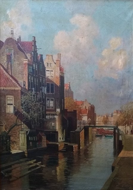 P.J.A. Wagemans (1879-1955) - Oud Rotterdam (het Hang) - Catawiki