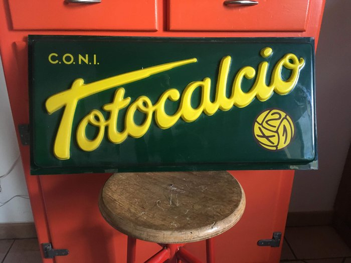 TOTOCALCIO  - tabella monofacciale  - TANÍTJA - kemény műanyag
