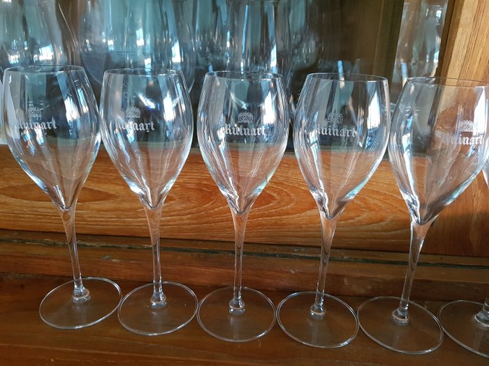 Ruinart  - Champagne glasses (6) - Crystal