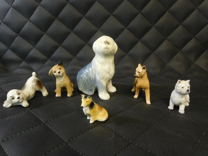 Goebel - hund statyetter (6) - Porslin